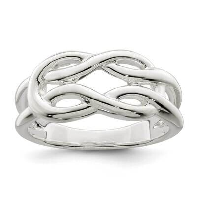 Celtic Knot Ring Sterling Silver Polished QR7230, MPN: QR7230,