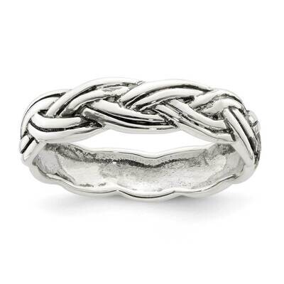 Celtic Band Sterling Silver Antiqued QR6899, MPN: QR6899, 883957953700
