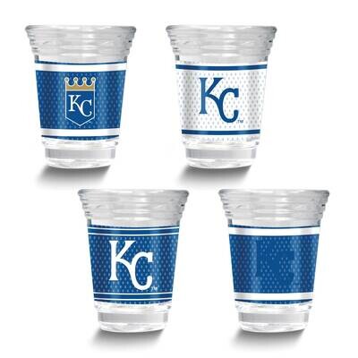MLB Kansas City Royals 4-piece Shot Glass Set GM26124-ROY, MPN: GM26124-ROY, 737538033674