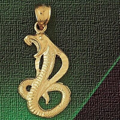 Dazzlers Jewelry Snake Pendant Necklace Charm Bracelet in Yellow, White or Rose Gold 2418, MPN: DZ-…