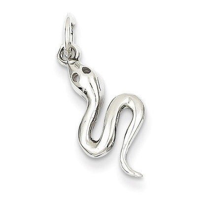 Snake Charm 14k White Gold Solid Polished K1010, MPN: K1010, 883957865560