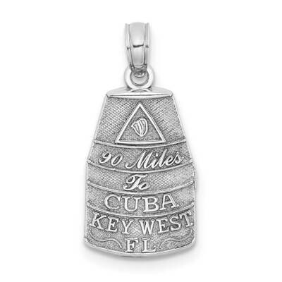 Small Southern Most Point Usa Key West Fl Charm 14k Gold K8694W, MPN: K8694W, 637218140046