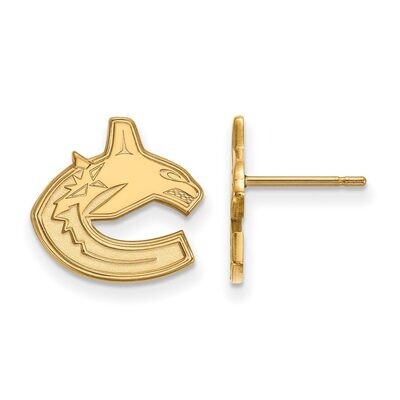 Vancouver Canucks Small Post Earring Gold-plated Silver GP004CUC, MPN: GP004CUC, 886774897974