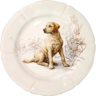 Gien Sologne Dessert Plate Labrador 1631ADC426, MPN: 1631ADC426, 840769068596