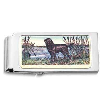 Barlow Designs Color Labrador In Reeds Hinged Money Clip GM24075, MPN: GM24075, 617414638455