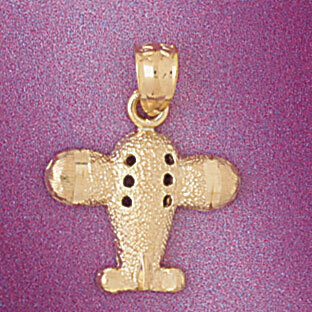 Dazzlers Jewelry Airplane Jet Pendant Necklace Charm Bracelet in Yellow, White or Rose Gold 4436, M…