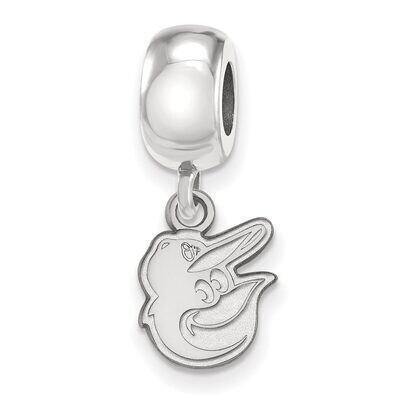Baltimore Orioles Bead Charm Extra Small Dangle Sterling Silver SS017ORI, MPN: SS017ORI, 8867746281…
