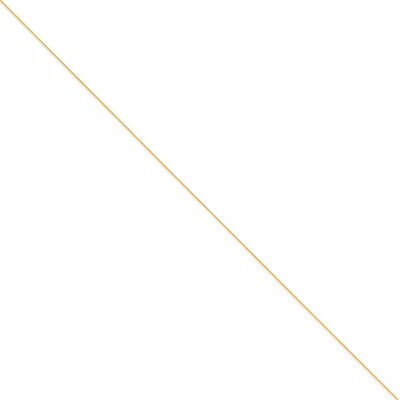 0.65mm Round Snake Chain 18 Inch 14k Gold SNA050-18, MPN: SNA050-18, 883957050119