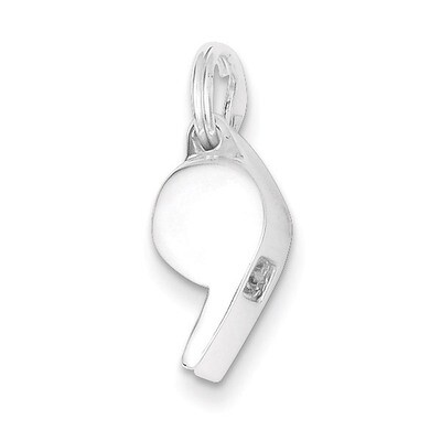 Whistle Charm Sterling Silver Polished QC5122, MPN: QC5122, 723252247510