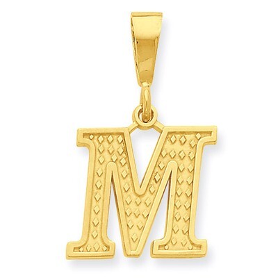 Initial M Charm 14k Gold C1449-M, MPN: C1449-M, 886774087764