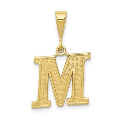 Initial M Pendant 10k Gold 10C1449-M, MPN: 10C1449-M,