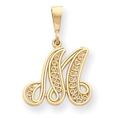 Initial M Charm 14k Gold C569M, MPN: C569M, 883957861142