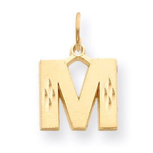 Initial M Charm 14k Gold C566M, MPN: C566M, 883957860947