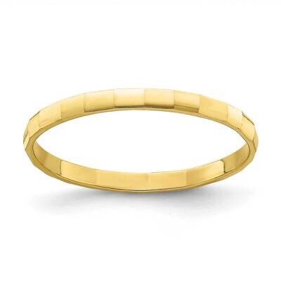 Bamboo Texture Toe Ring 10k Gold 10R783, MPN: 10R783, 191101714696