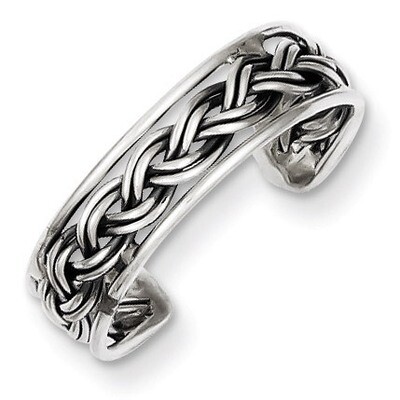 Toe Ring Antiqued Sterling Silver QR835, MPN: QR835, 883957253893