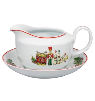 Vista Alegre Christmas Magic Sauceboat &amp; Stand, MPN: PF021458,