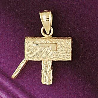 Dazzlers Jewelry Mail Box Pendant Necklace Charm Bracelet in Yellow, White or Rose Gold 7014, MPN: …