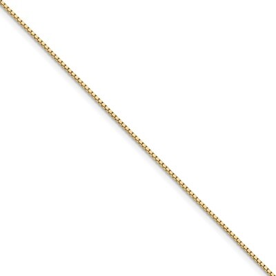 9 Inch 1.05mm Box Chain 14k Gold BOX105-9, MPN: BOX105-9, 191101924491