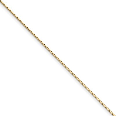 7 Inch 1.05mm Box Chain 14k Gold BOX105-7, MPN: BOX105-7, 886774585253