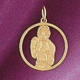 Dazzlers Jewelry Boxing Pendant Necklace Charm Bracelet in Yellow, White or Rose Gold 6316, MPN: DZ…