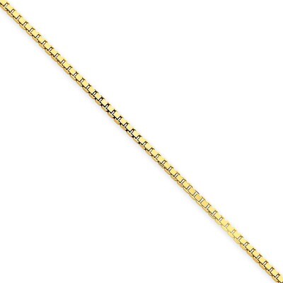 1.5mm Box Chain 18 Inch 14k Gold BOX150-18, MPN: BOX150-18, 886774432229