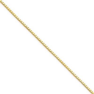 1.3mm Box Chain 30 Inch 14k Gold BOX125-30, MPN: BOX125-30, 886774432199
