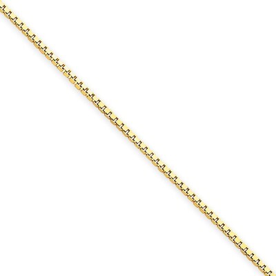 1.1mm Box Chain 8 Inch 14k Gold BOX110-8, MPN: BOX110-8, 886774432168