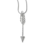 Arrow Necklace Sterling Silver CZ QMP1461-18, MPN: QMP1461-18, 191101075704