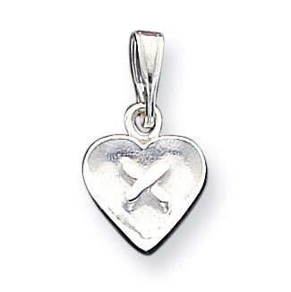 Heart Charm Sterling Silver QC3716