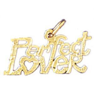 Dazzlers Jewelry Perfect Lover Pendant Necklace Charm Bracelet in Yellow, White or Rose Gold 10309,…