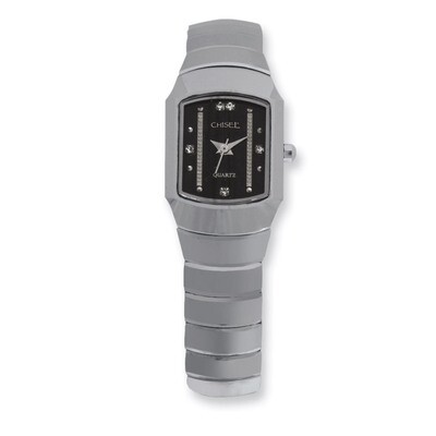 Ladies Chisel Tungsten-Black Dial Watch TPW29