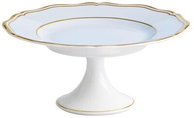 Raynaud Limoges Mazurka Or Blue Grey Petit Four Stand 6.3 Inch 0865-01-515016, MPN: 0865-01-515016,…
