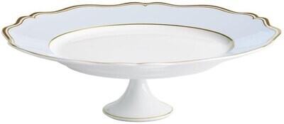 Raynaud Limoges Mazurka Or Blue Grey Petit Four Stand 10.6 Inch 0865-01-515027, MPN: 0865-01-515027…