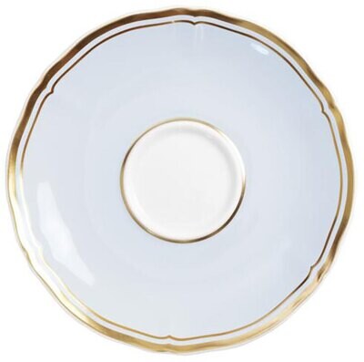 Raynaud Limoges Mazurka Or Blue Grey Coffee Saucer 5.1 Inch 0865-01-355013, MPN: 0865-01-355013, 79…