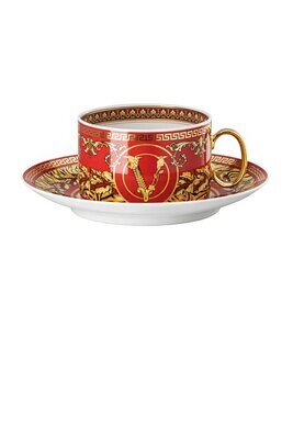 Versace Virtus Holiday Tea Cup &amp; Saucer 6 1/4 Inch, MPN: 19335-409949-14640, 790955174375