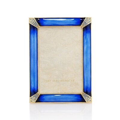 Jay Strongwater Leonard Pave Corner 4 x 6 Inch Frame SPF5830-284, MPN: SPF5830-284,