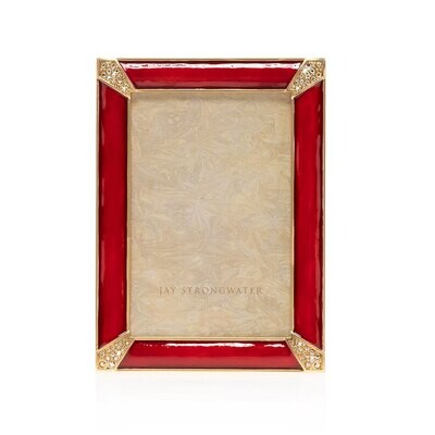 Jay Strongwater Leonard Pave Corner 4 X 6 Inch Picture Frame SPF5830-224, MPN: SPF5830-224, 8485100…