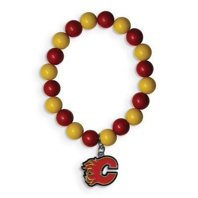 NHL Calgary Flames Fan Bead Bracelet GC6046