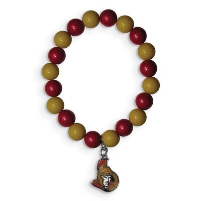 NHL Ottawa Senators Fan Bead Bracelet GC6052