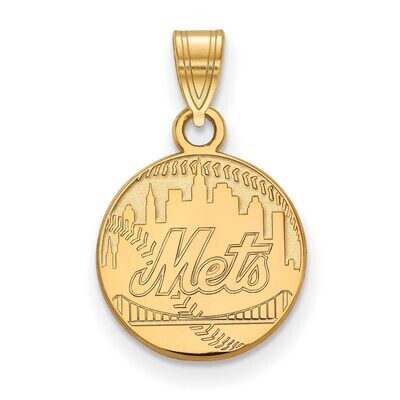 New York Mets Small Pendant 14k Yellow Gold 4Y025MET, MPN: 4Y025MET, 886774877365