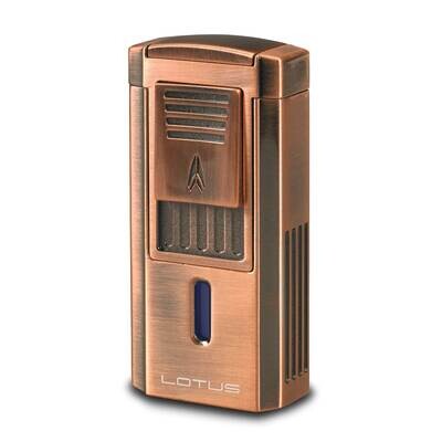 Lotus Duke-V Triple Flame Copper Lighter with Fold Out Serrated V Cutter GM23318, MPN: GM23318, 894…