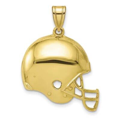 Football Helmet Pendant 10k Gold Polished 10C4534, MPN: 10C4534,