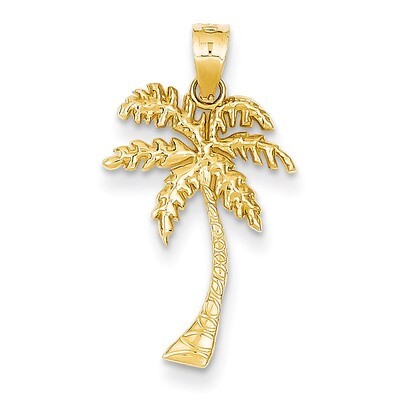 Mini Palm Tree Pendant 14k Gold K4150, MPN: K4150, 886774072920