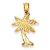 Palm Tree Pendant 14k Gold K2892, MPN: K2892, 637218129416