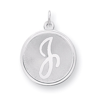 Brocaded Initial J Charm Sterling Silver QC4162J, MPN: QC4162J, 883957501079