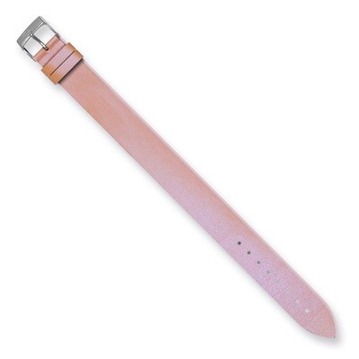 Moog Salmon Pink Iridescent Pearl Finish Smooth Calf Lthr Watch Band SC-06