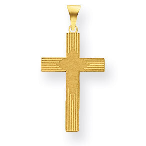 Laser Designed Cross 14k Gold XR940, MPN: XR940, 886774132891