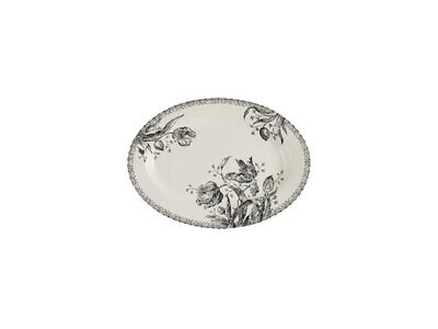 Gien Tulipes Noires Oval Platter 1701COV650, MPN: 1701COV650, 3660838025117