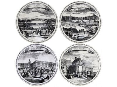 Gien Endroits Remarquables Dessert Plates Assorted Endroits Remarquables Set of 4 1817B4AD50, MPN: …