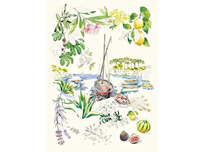Gien Provence Towels Set of 2 8010PRTO02, MPN: 8010PRTO02, 3660838027326